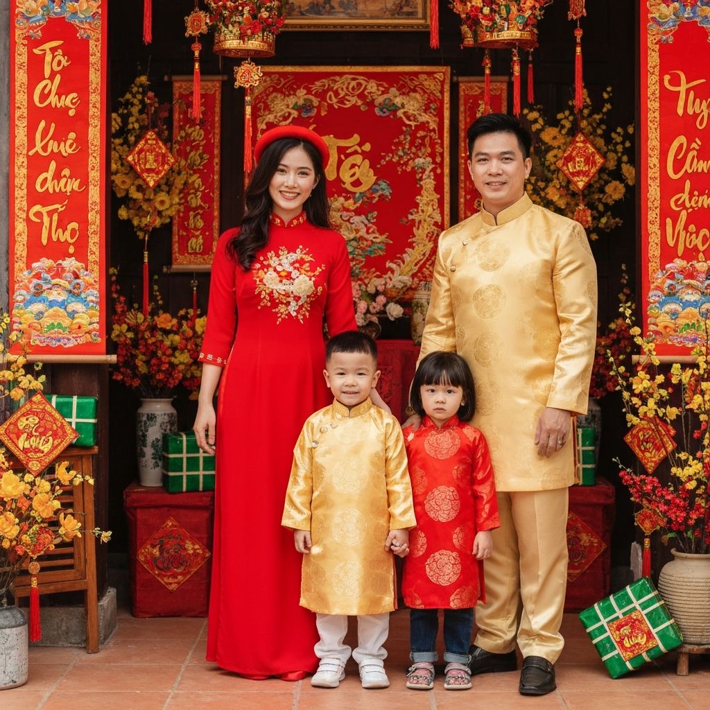 Chân Dung Gia Đình Áo Dài